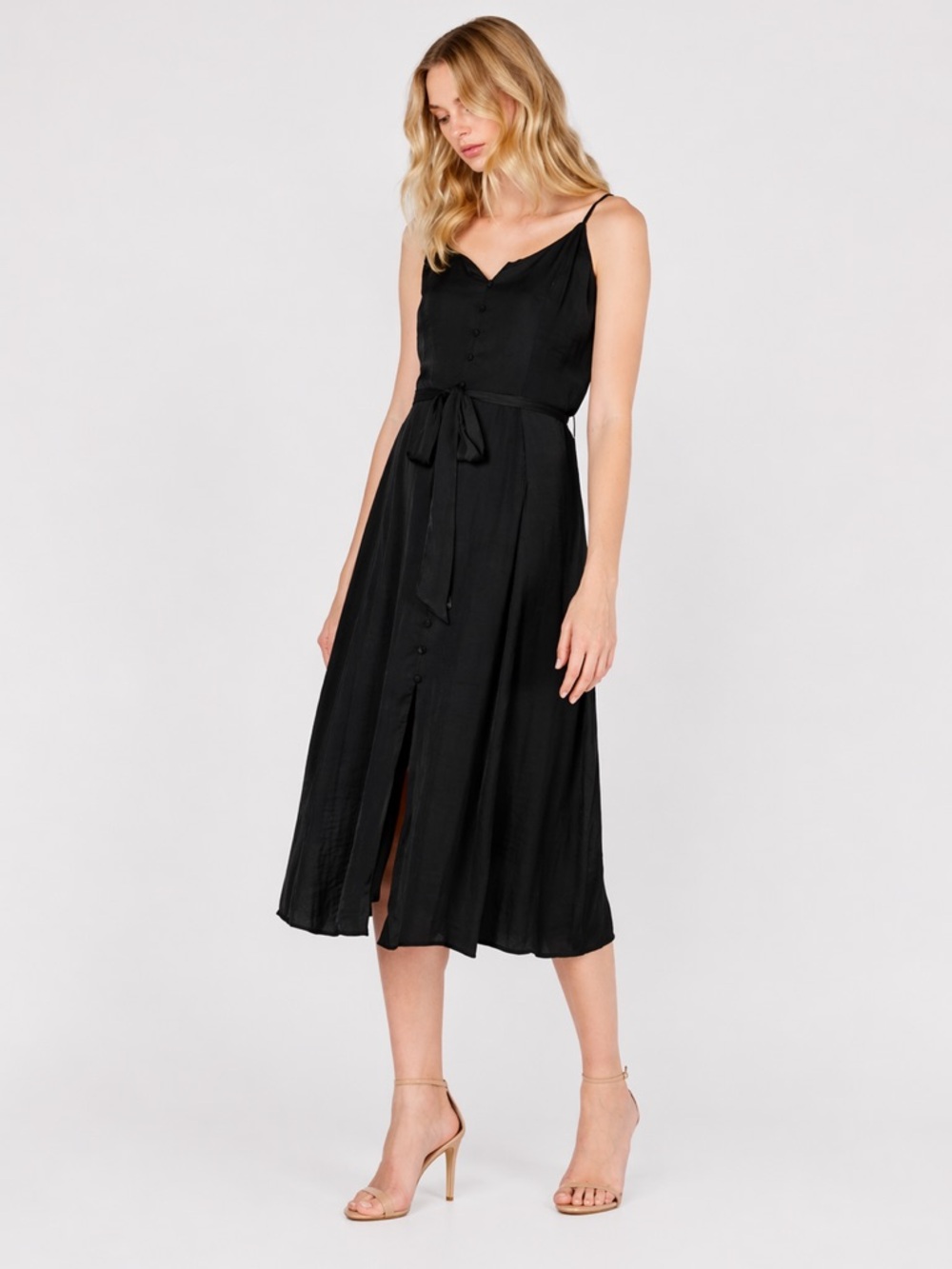 💜Firm Price💜 Vince Camuto Stain Daytime V neck Midi dress
